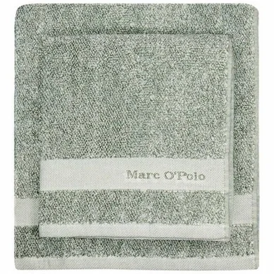 Serviette Invité Marc O‘Polo Melange Pine Green Off White Bon Plan